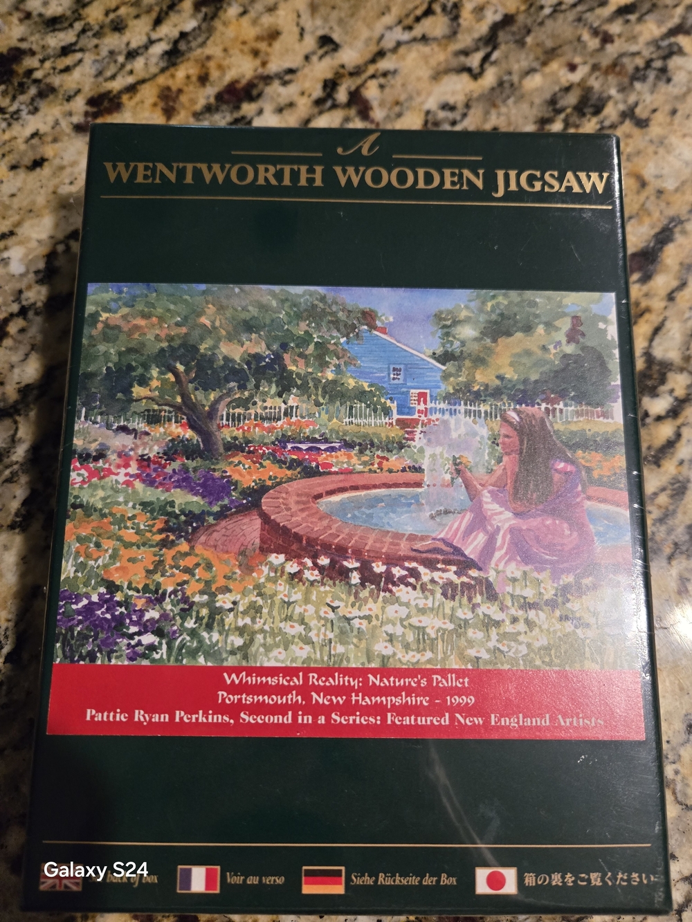 A Wentworth Wooden Jigsaw Puzzle Whimsical Reality: Nature's Pallet New Sealed